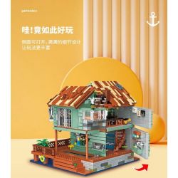 ZHEGAO 00423 non  NHÀ HÀNG CẢNG bộ đồ chơi xếp lắp ráp ghép mô hình Creator Expert Chuyên Gia Sáng Tạo 2093 khối