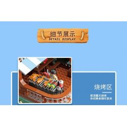 ZHEGAO 00423 non  NHÀ HÀNG CẢNG bộ đồ chơi xếp lắp ráp ghép mô hình Creator Expert Chuyên Gia Sáng Tạo 2093 khối