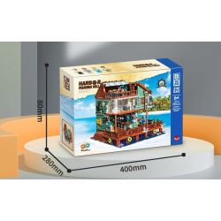 ZHEGAO 00423 non  NHÀ HÀNG CẢNG bộ đồ chơi xếp lắp ráp ghép mô hình Creator Expert Chuyên Gia Sáng Tạo 2093 khối