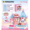 KEEPPLEY K20808 20808 non  NGÔI NHÀ KEM GIẤC MƠ NGỌT NGÀO bộ đồ chơi xếp lắp ráp ghép mô hình Hello Kitty