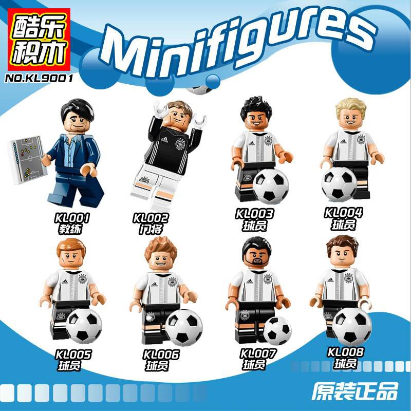COOL MUSIC KL9001 9001 KL001 KL002 KL003 KL004 KL005 KL006 KL007 KL008 non  BÓNG ĐÁ MINIFIGURES 8 LOẠI bộ đồ chơi xếp lắp ráp ghép mô hình Collectable Minifigures Búp Bê Sưu Tầm