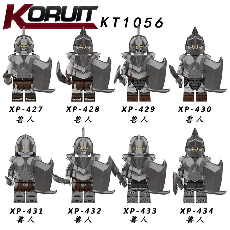 KORUIT XP KT1056 1056 non  ORC NHÂN VẬT NHỎ 8 LOẠI bộ đồ chơi xếp lắp ráp ghép mô hình Collectable Minifigures Búp Bê Sưu Tầm