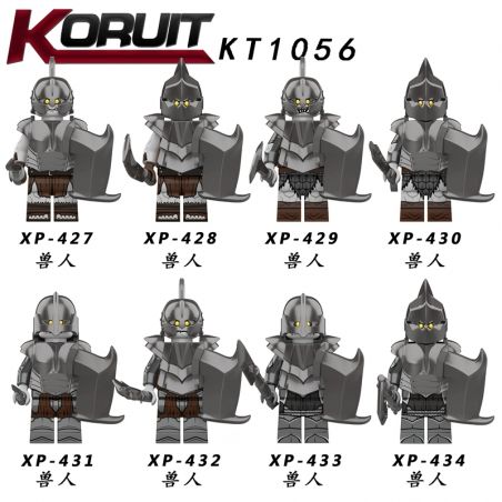 KORUIT XP KT1056 1056 non  ORC NHÂN VẬT NHỎ 8 LOẠI bộ đồ chơi xếp lắp ráp ghép mô hình Collectable Minifigures Búp Bê Sưu Tầm