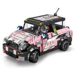 MINGDI 10055 non  MINI-JCW TRỞ LẠI bộ đồ chơi xếp lắp ráp ghép mô hình DREAM CAR MINI-JCW 310 khối