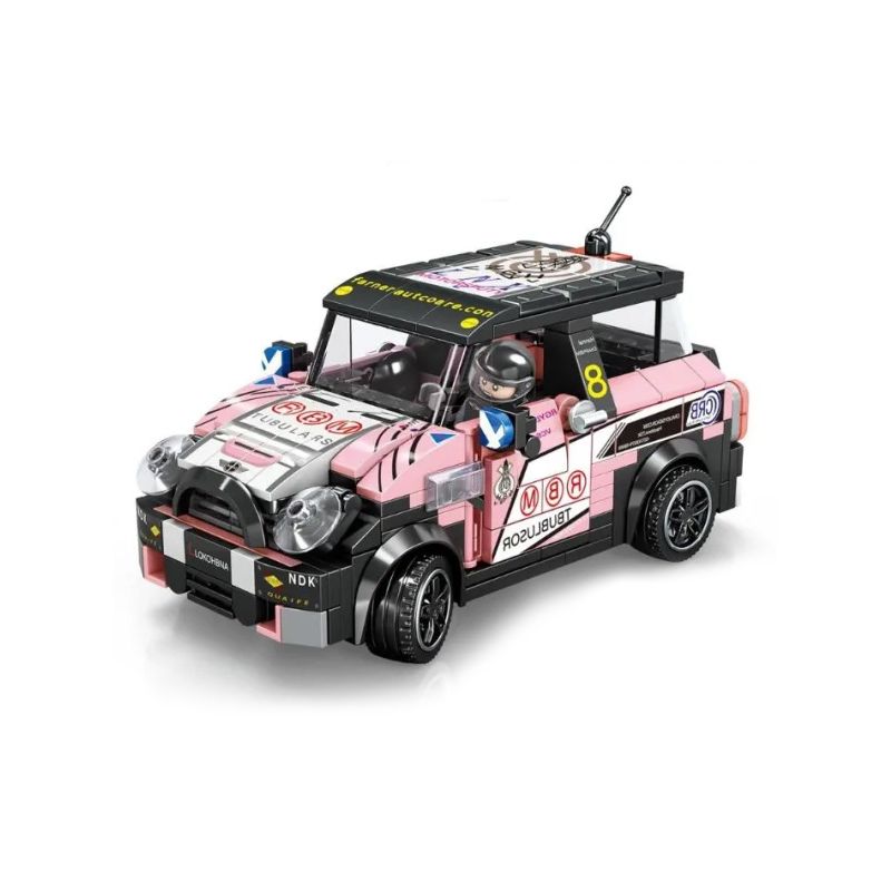 MINGDI 10055 non  MINI-JCW TRỞ LẠI bộ đồ chơi xếp lắp ráp ghép mô hình DREAM CAR MINI-JCW 310 khối