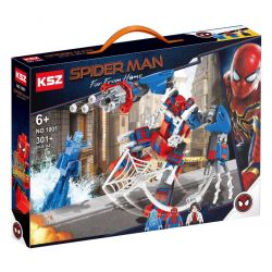 XSZ KSZ 1001 non  NGƯỜI NHỆN XA NHÀ MECHA bộ đồ chơi xếp lắp ráp ghép mô hình Spider-Man 301 khối