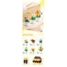 PLEYERID M38-B1077 B1077 1077 M38B1077 38-B1077 non  6 LOẠI HOA ĐỂ BÀN SANG TRỌNG bộ đồ chơi xếp lắp ráp ghép mô hình Flowers