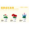 PLEYERID M38-B1077 B1077 1077 M38B1077 38-B1077 non  6 LOẠI HOA ĐỂ BÀN SANG TRỌNG bộ đồ chơi xếp lắp ráp ghép mô hình Flowers