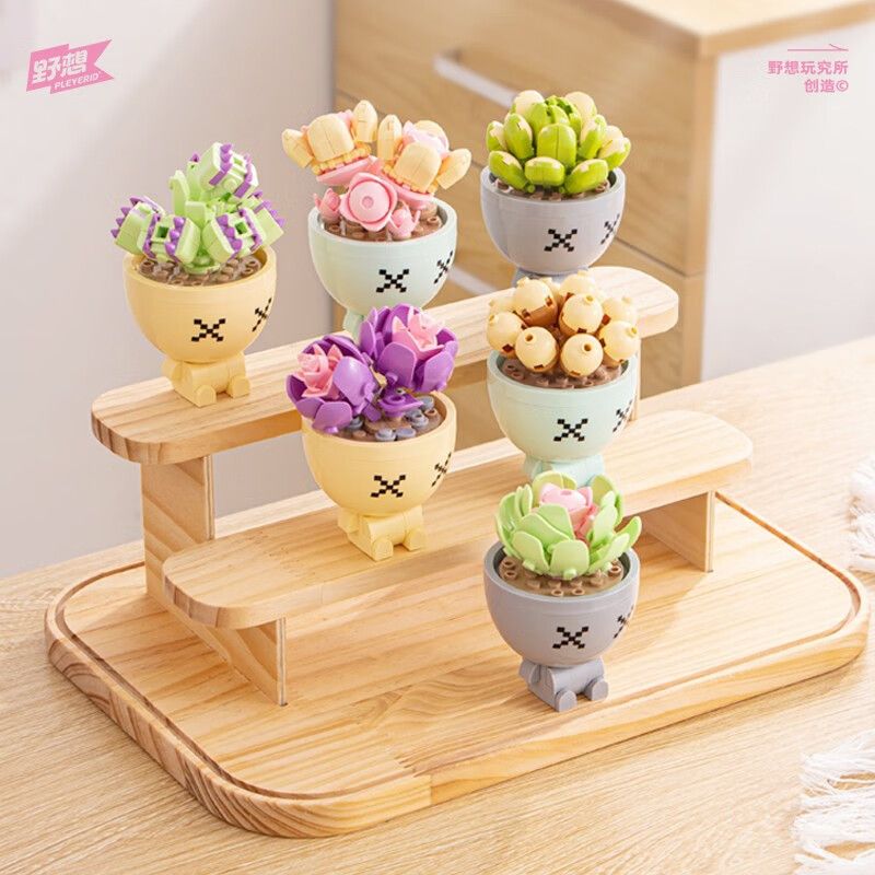 PLEYERID M38-B1076 B1076 1076 M38B1076 38-B1076 non  DỄ THƯƠNG VÀ NHIỀU THỊT 6 LOẠI bộ đồ chơi xếp lắp ráp ghép mô hình Flowers Hoa