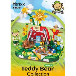 INBRIXX 881301 non  GẤU BÔNG CẮM TRẠI MÙA THU bộ đồ chơi xếp lắp ráp ghép mô hình TEDDY BEAR TEDDY'S DAISY HOLIDAY