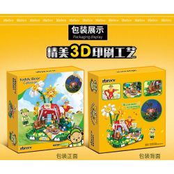 INBRIXX 881301 non  GẤU BÔNG CẮM TRẠI MÙA THU bộ đồ chơi xếp lắp ráp ghép mô hình TEDDY BEAR TEDDY'S DAISY HOLIDAY