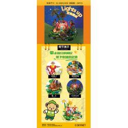 INBRIXX 881301 non  GẤU BÔNG CẮM TRẠI MÙA THU bộ đồ chơi xếp lắp ráp ghép mô hình TEDDY BEAR TEDDY'S DAISY HOLIDAY