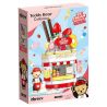 INBRIXX 881202 non  GẤU BÔNG KEM DÂU bộ đồ chơi xếp lắp ráp ghép mô hình TEDDY BEAR ICE CREAM WORLD