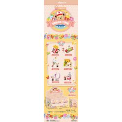 INBRIXX 881401 non  GẤU BÔNG SNACK TIME 6 LOẠI KHOAI TÂY CHIÊN VÀNG XÚC XÍCH MÙ TẠT NÓN ANH ĐÀO PIZZA PHÔ MAI BÁNH DONUT DÂU SODA ĐÁ LẠNH bộ đồ chơi xếp lắp ráp ghép mô hình TEDDY BEAR SNACK TIME