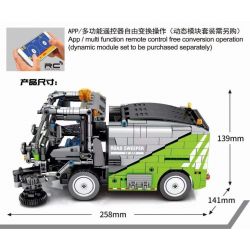 SHENG YUAN SY 73500 non  QUÉT bộ đồ chơi xếp lắp ráp ghép mô hình TECHINQUE 899 khối