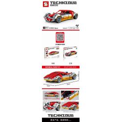 SHENG YUAN SY 8415 non  HỒ SAIBON LAKE DEMINE SWORD RUN CAR BACKSTAY bộ đồ chơi xếp lắp ráp ghép mô hình  TECHINQUE Kỹ Thuật Công Nghệ Cao Mô Hình Phương Tiện 720 khối