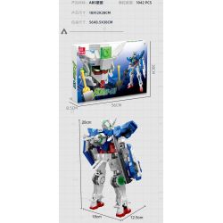 JIESTAR 58031 non  THIÊN THẦN CÓ KHẢ NĂNG bộ đồ chơi xếp lắp ráp ghép mô hình Movie & Game EXIAGN-001 Phim Và Trò Chơi 1042 khối