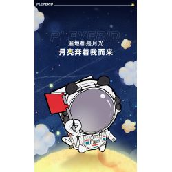 PLEYERID M38-P8001 P8001 8001 M38P8001 38-P8001 non  ĐỒ TRANG TRÍ MÁY TÍNH ĐỂ BÀN PHI HÀNH GIA 3 LOẠI bộ đồ chơi xếp lắp ráp ghép mô hình