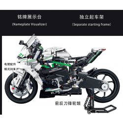 MorkModel 028002 Mork Model 028002 non  KAWASAKI H2 tỷ lệ 1:5 bộ đồ chơi xếp lắp ráp ghép mô hình  Kỹ Thuật Công Nghệ Cao Mô Hình Phương Tiện 2022 khối