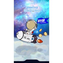 PLEYERID M38-P8001 P8001 8001 M38P8001 38-P8001 non  ĐỒ TRANG TRÍ MÁY TÍNH ĐỂ BÀN PHI HÀNH GIA 3 LOẠI bộ đồ chơi xếp lắp ráp ghép mô hình