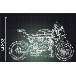 MorkModel 028002 Mork Model 028002 non  KAWASAKI H2 tỷ lệ 1:5 bộ đồ chơi xếp lắp ráp ghép mô hình  Kỹ Thuật Công Nghệ Cao Mô Hình Phương Tiện 2022 khối