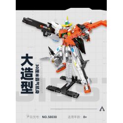 JIESTAR 58030 non  THIÊN THẦN CHÍNH bộ đồ chơi xếp lắp ráp ghép mô hình Movie & Game KYRIOSGN-003 Phim Và Trò Chơi 1057 khối