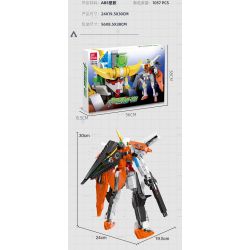 JIESTAR 58030 non  THIÊN THẦN CHÍNH bộ đồ chơi xếp lắp ráp ghép mô hình Movie & Game KYRIOSGN-003 Phim Và Trò Chơi 1057 khối