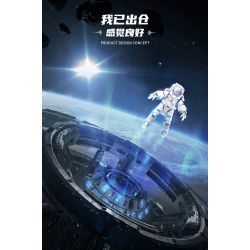 PLEYERID M38-P8003 P8003 8003 M38P8003 38-P8003 non  PHI HÀNH GIA RA KHỎI CABIN TRANG TRÍ bộ đồ chơi xếp lắp ráp ghép mô hình