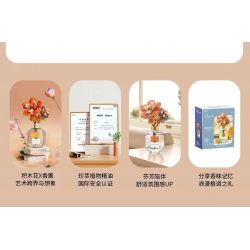 JAKI JK2506 2506 non  CẮM HOA BẢO QUẢN BẰNG HƯƠNG THƠM MÙA HÈ NGÔ bộ đồ chơi xếp lắp ráp ghép mô hình Flowers