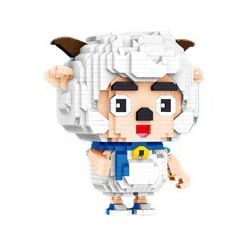 ZHEGAO LZ8182 8182 non  CỪU HẠNH PHÚC bộ đồ chơi xếp lắp ráp ghép mô hình PLEASANT GOAT AND BIG WOLF 1437 khối