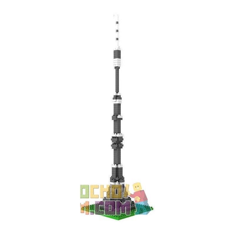 LOZ 9362 Xếp hình kiểu Nanoblock ARCHITECTURE Ostankino Tower Tháp Ostankino 190 khối