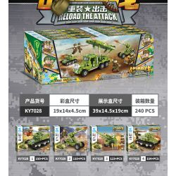 KUYU MOXING KY7028 7028 non  TẤN CÔNG THIẾT BỊ HẠNG NẶNG TRÊN CHIẾN TRƯỜNG BỆ PHÓNG TÊN LỬA KATYUSHA 4 TỔ HỢP bộ đồ chơi xếp lắp ráp ghép mô hình Military Army Quân Sự Bộ Đội 527 khối