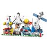 LWCK 80022 non  4 SPACE STREET VIEWS SHENJIAN CƠ QUAN VŨ TRỤ BẢO TÀNG KHÔNG GIAN THIÊN CHÂU-1 bộ đồ chơi xếp lắp ráp ghép mô hình Modular Buildings Mô Hình Nhà Cửa 836 khối