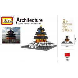 LOZ 9364 Xếp hình kiểu Nanoblock ARCHITECTURE Temple Of Heaven Đền Thờ Của Trời 220 khối