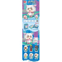 ZHEGAO LZ8181 8181 non  CỪU ĐẸP bộ đồ chơi xếp lắp ráp ghép mô hình PLEASANT GOAT AND BIG WOLF 1466 khối