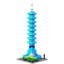 LOZ 9365 Xếp hình kiểu Nanoblock ARCHITECTURE Taipei 101 World Financial Center Trung Tâm Tài Chính Thế Giới Đài Bắc 101 390 khối