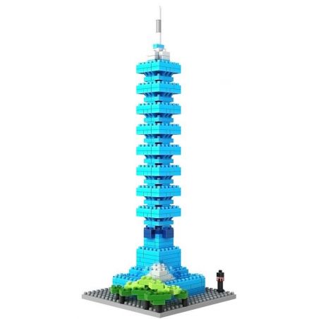 LOZ 9365 Xếp hình kiểu Nanoblock ARCHITECTURE Taipei 101 World Financial Center Trung Tâm Tài Chính Thế Giới Đài Bắc 101 390 khối