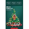 SX 88013 non  NGÔI NHÀ CÂY THÔNG NOEL bộ đồ chơi xếp lắp ráp ghép mô hình Christmas Giáng Sinh 2100 khối