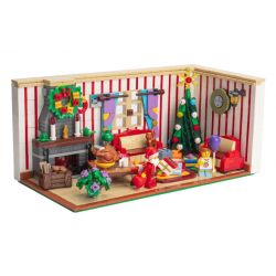 ZHEGAO QL1013 1013 non  VUI VẺ XÂY DỰNG NGÔI NHÀ GIÁNG SINH bộ đồ chơi xếp lắp ráp ghép mô hình Christmas MERRY CHRISTMAS 1208 khối