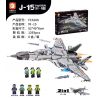 FORANGE FC6106 6106 non  MÁY BAY CHIẾN ĐẤU J-15 bộ đồ chơi xếp lắp ráp ghép mô hình Military Army J-15 FIGHTER Quân Sự Bộ Đội 1293 khối