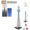 LOZ 9366 Xếp hình kiểu Nanoblock ARCHITECTURE Tokyo Skytree Tháp Chọc Trời Tokyo 630 khối