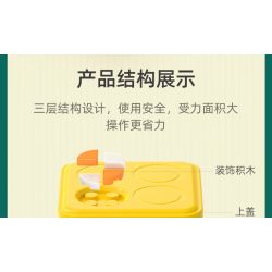 CADA DOUBLEE D031-001 031-001 non  ĐỤC LỖ TỰ LÀM bộ đồ chơi xếp lắp ráp ghép mô hình Gear Đồ Lắp Ghép 99 khối