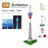 LOZ 9368 Xếp hình kiểu Nanoblock ARCHITECTURE Kuala Lumpur Tower Tháp Kuala Lumpur 550 khối