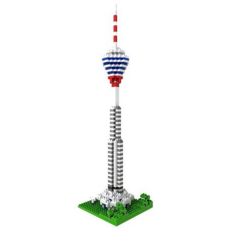 LOZ 9368 Xếp hình kiểu Nanoblock ARCHITECTURE Kuala Lumpur Tower Tháp Kuala Lumpur 550 khối