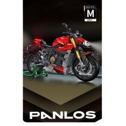 PanlosBrick 672105 Panlos Brick 672105 non  XE MÁY DUCATI V4 tỷ lệ 1:5 bộ đồ chơi xếp lắp ráp ghép mô hình  SUPERLEGGERA V4 Kỹ Thuật Công Nghệ Cao Mô Hình Phương Tiện 2221 khối