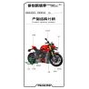 PanlosBrick 672105 Panlos Brick 672105 non  XE MÁY DUCATI V4 tỷ lệ 1:5 bộ đồ chơi xếp lắp ráp ghép mô hình  SUPERLEGGERA V4 Kỹ Thuật Công Nghệ Cao Mô Hình Phương Tiện 2221 khối