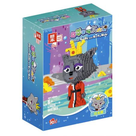 ZHEGAO LZ8178 8178 non  MỘT bộ đồ chơi xếp lắp ráp ghép mô hình PLEASANT GOAT AND BIG WOLF 904 khối