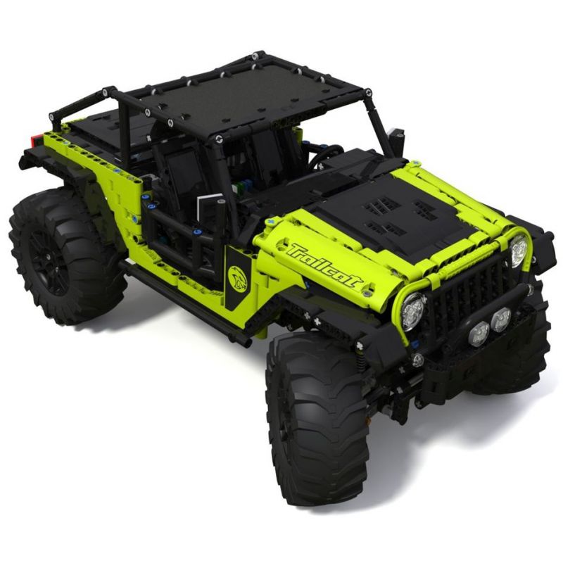 REBRICKABLE MOC-44443 44443 MOC44443 TA GAOLE T5010 5010 T5010A 5010A T5010B 5010B non  XE JEEP bộ đồ chơi xếp lắp ráp ghép mô hình 1:8 JEEP WRANGLER TRAILCAT Tỷ Lệ 1:8 2680 khối