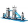 LOZ 9371 Xếp hình kiểu Nanoblock ARCHITECTURE London Tower Bridge Cầu Tháp Luân Đôn 570 khối