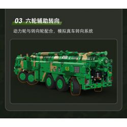 CADA DOUBLEE C56031 56031 non  TÊN LỬA ĐẠN ĐẠO CHỐNG HẠM DONGFENG-21D bộ đồ chơi xếp lắp ráp ghép mô hình Military Army Quân Sự Bộ Đội 6351 khối